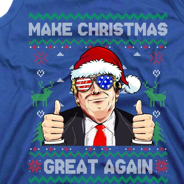 Santa Trump Make Christmas Great Again Ugly Christmas Cute Gift Tank Top