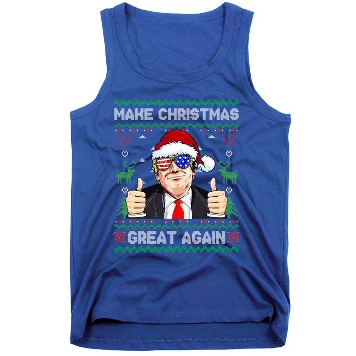 Santa Trump Make Christmas Great Again Ugly Christmas Cute Gift Tank Top