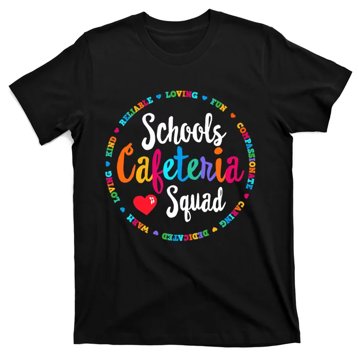 Support Team Matching Schools Cafeteria Squad Worker Crew T-Shirt