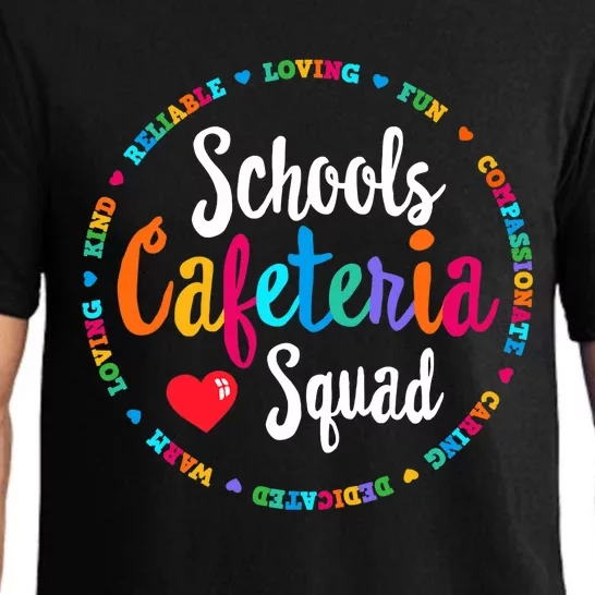 Support Team Matching Schools Cafeteria Squad Worker Crew Pajama Set