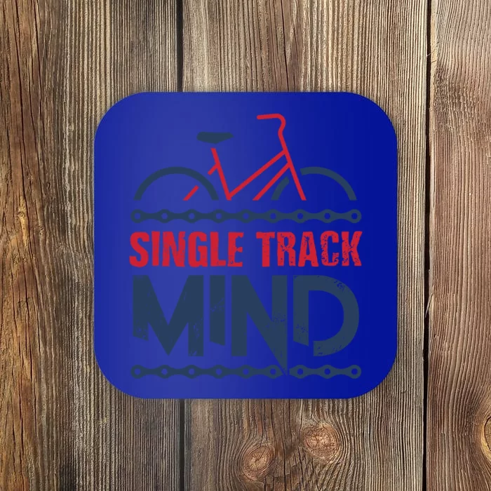 Single Track Mind Vintage Design For Cyclocross Gift Coaster