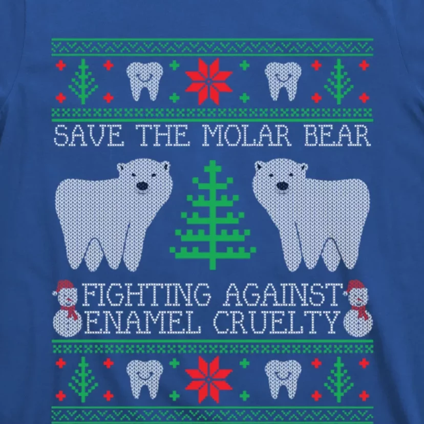 Save The Molar Bear Dental Dentist Ugly Christmas Sweaters Gift T-Shirt