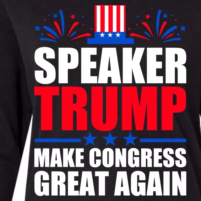 Speaker Trump Make Congress Great Again Womens Cotton Relaxed Long Sleeve T-Shirt