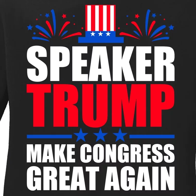 Speaker Trump Make Congress Great Again Ladies Long Sleeve Shirt