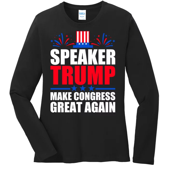 Speaker Trump Make Congress Great Again Ladies Long Sleeve Shirt