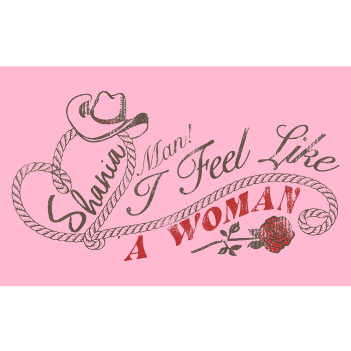 S.H.A.N.I.A Twain Man! I Feel Like A Woman! Bumper Sticker