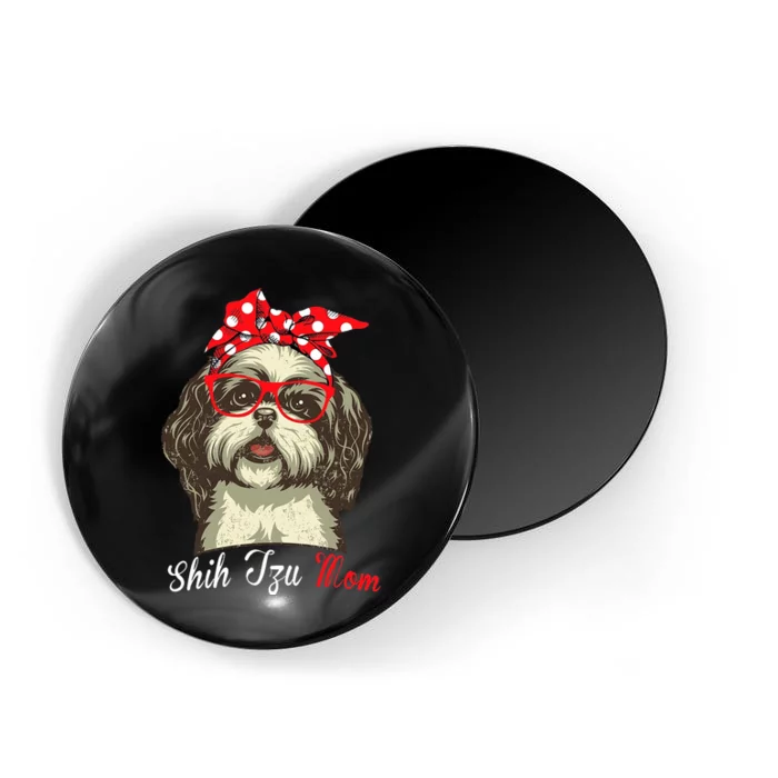 Shih Tzu Mama Funny Dog Lover Mothers Day Shitzu Dog Gift Magnet