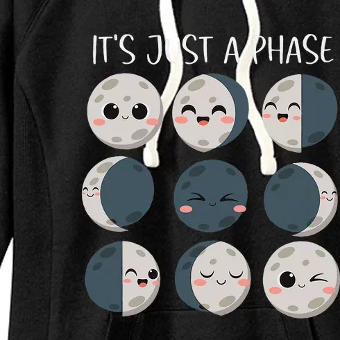 Science Teacher Moon Phases Scientist Women's Fleece Hoodie