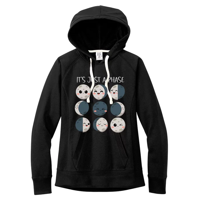 Science Teacher Moon Phases Scientist Women's Fleece Hoodie