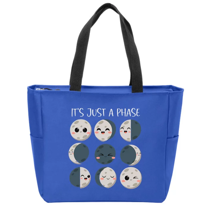 Science Teacher Moon Phases Scientist Zip Tote Bag