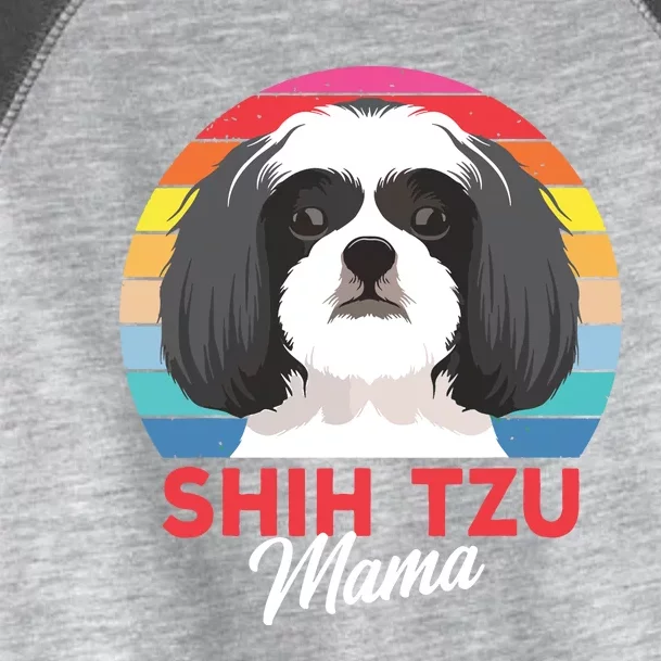 Shih Tzu Mama Cute Shih Tzu Dog Mom Funny Gift Toddler Fine Jersey T-Shirt