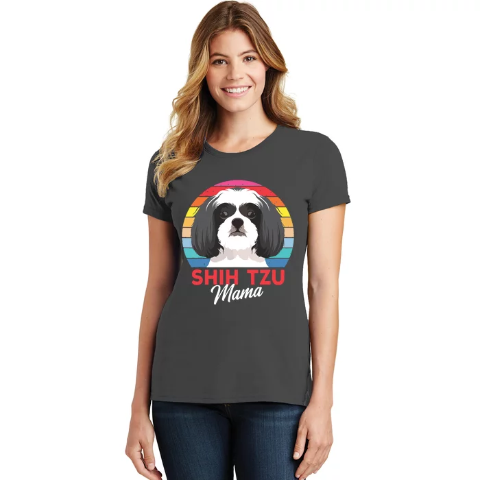 Shih Tzu Mama Cute Shih Tzu Dog Mom Funny Gift Women's T-Shirt