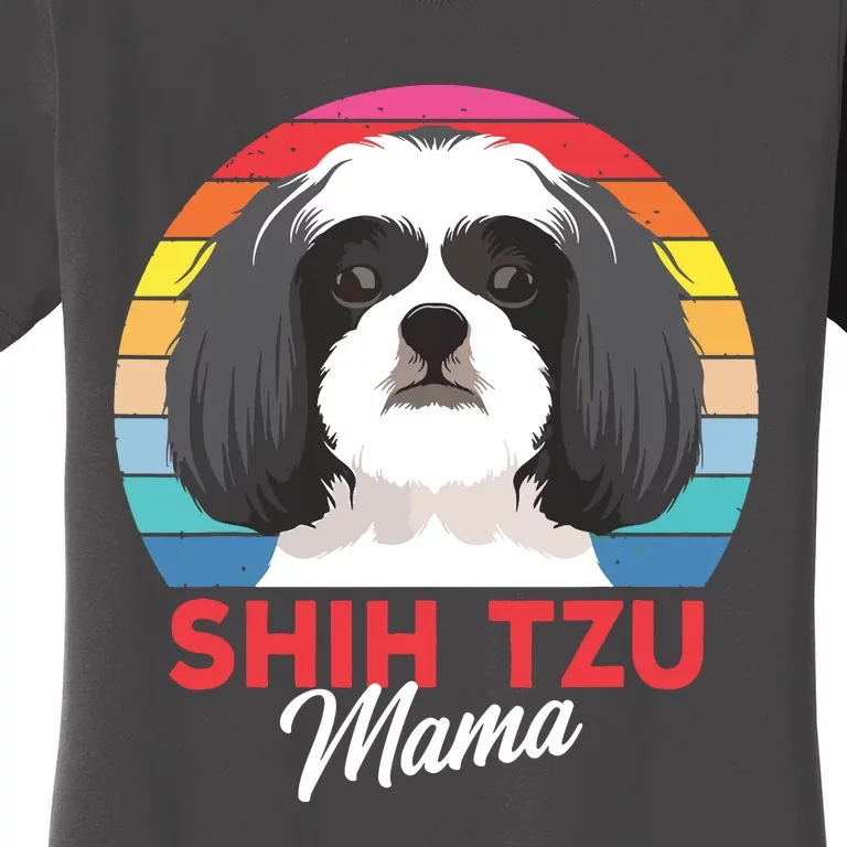 Shih Tzu Mama Cute Shih Tzu Dog Mom Funny Gift Women's T-Shirt