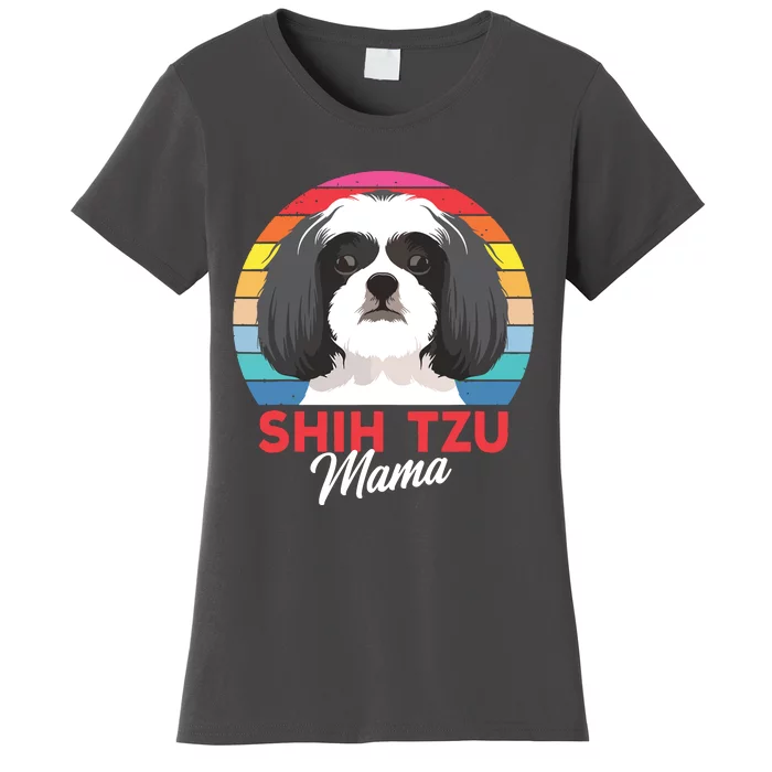 Shih Tzu Mama Cute Shih Tzu Dog Mom Funny Gift Women's T-Shirt