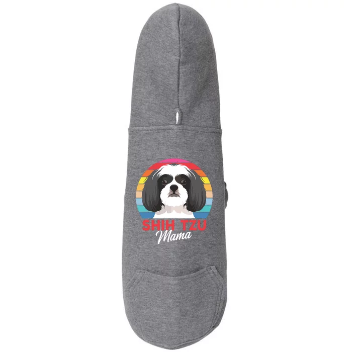 Shih Tzu Mama Cute Shih Tzu Dog Mom Funny Gift Doggie 3-End Fleece Hoodie