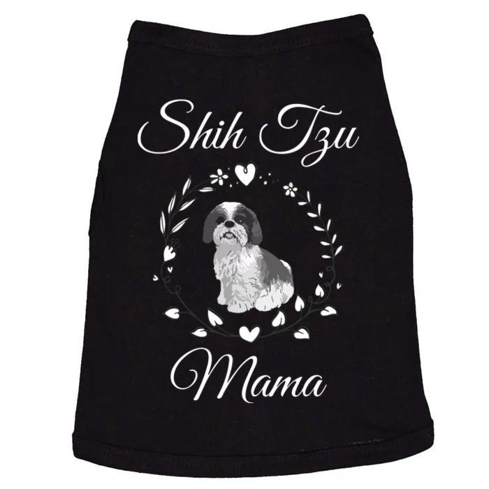 Shih Tzu Mama Funny Dog Lover Mothers Day Shitzu Dog Gift Doggie Tank