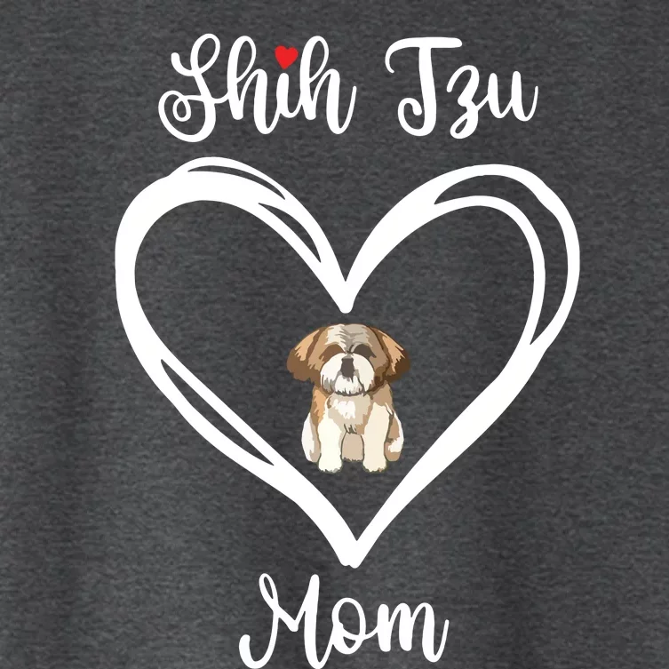 Shih Tzu Mama I Love My Shih Tzu Mom Women's Crop Top Tee