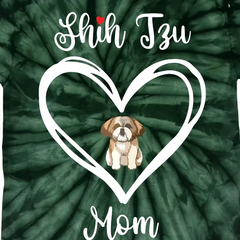 Shih Tzu Mama I Love My Shih Tzu Mom Tie-Dye T-Shirt