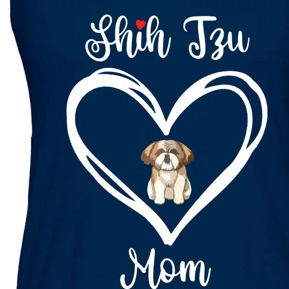 Shih Tzu Mama I Love My Shih Tzu Mom Ladies Essential Flowy Tank