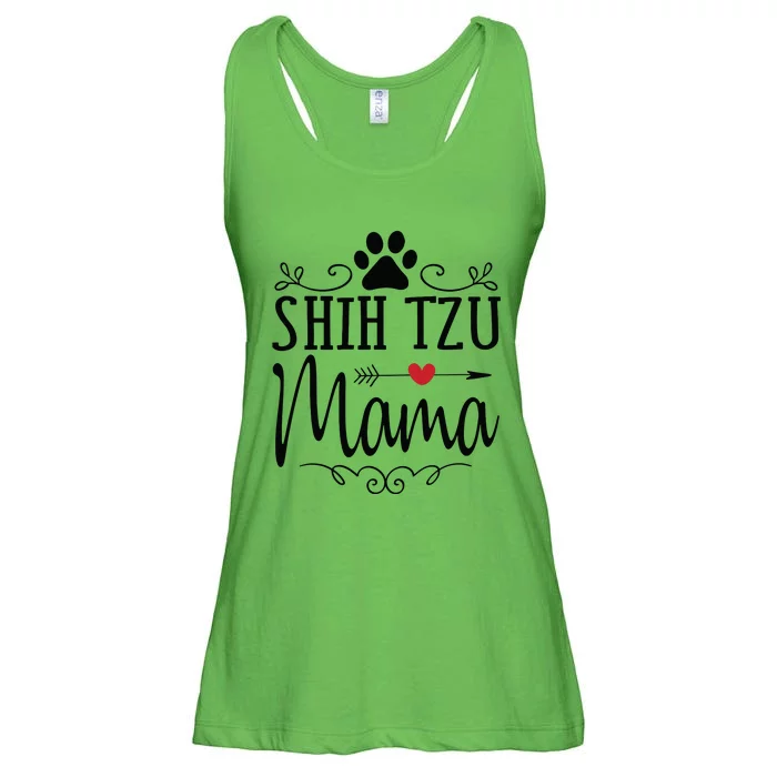 Shih Tzu Mama Shih Tzu Mama Gift For Shih Tzu Lover Ladies Essential Flowy Tank