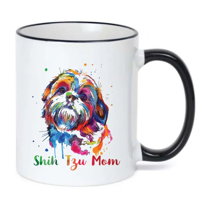 Shih Tzu Mom Shih Tzu Dog Lovers Mothers Day Gifts Black Color Changing Mug