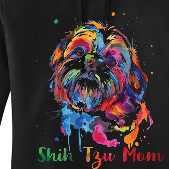 Shih Tzu Mom Shih Tzu Dog Lovers Mothers Day Gifts Women's Pullover Hoodie