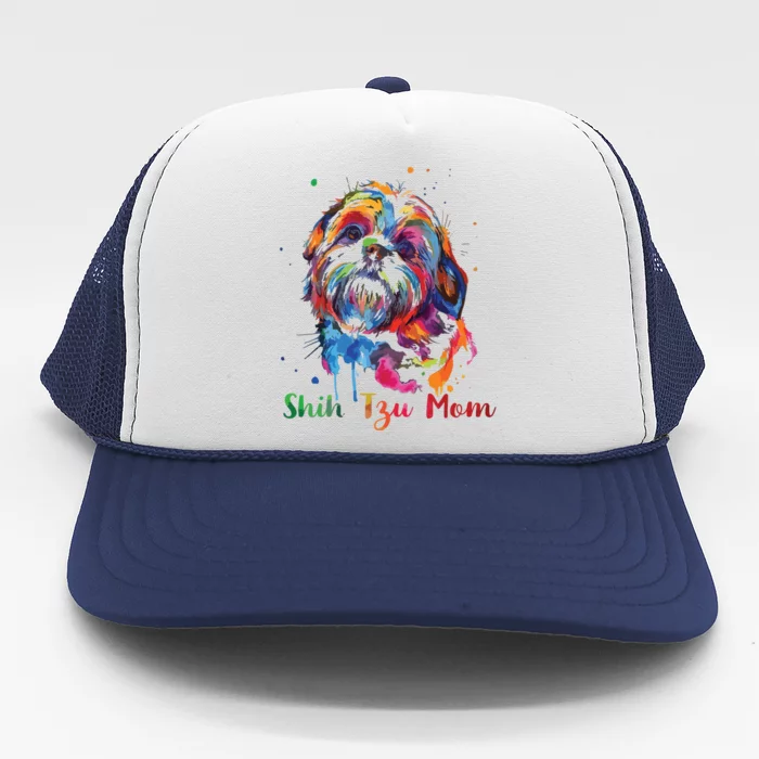 Shih Tzu Mom Shih Tzu Dog Lovers Mothers Day Gifts Trucker Hat