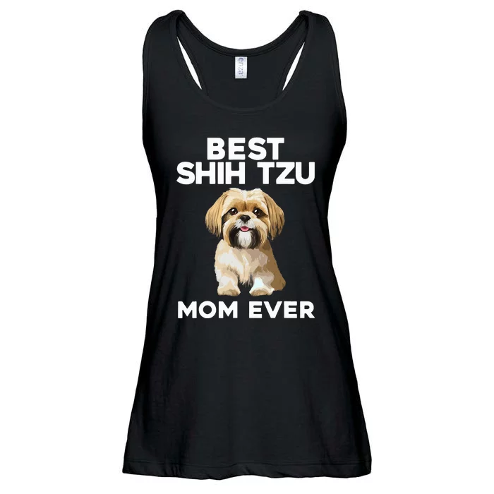 =Shih Tzu Mom Design For Women Dog Lover Shih Tzu Ladies Essential Flowy Tank