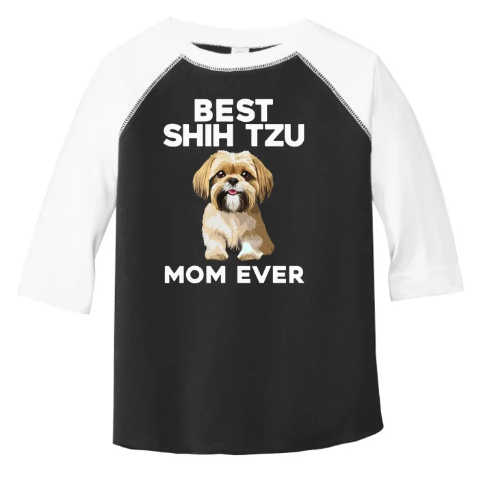 =Shih Tzu Mom Design For Women Dog Lover Shih Tzu Toddler Fine Jersey T-Shirt