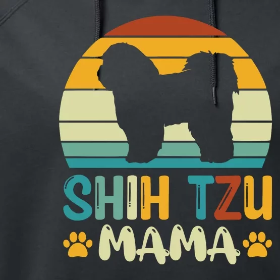 Shih Tzu Mama Performance Fleece Hoodie