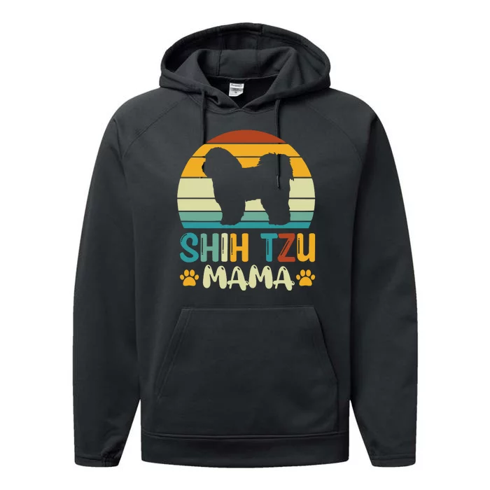 Shih Tzu Mama Performance Fleece Hoodie