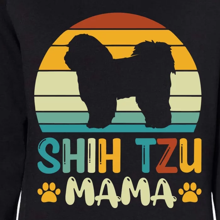 Shih Tzu Mama Womens California Wash Sweatshirt