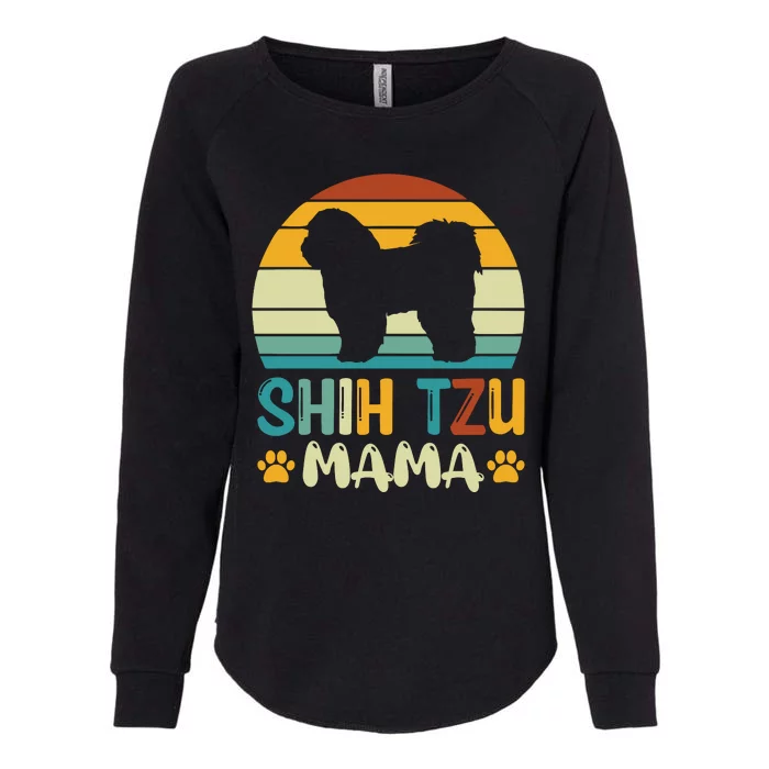 Shih Tzu Mama Womens California Wash Sweatshirt