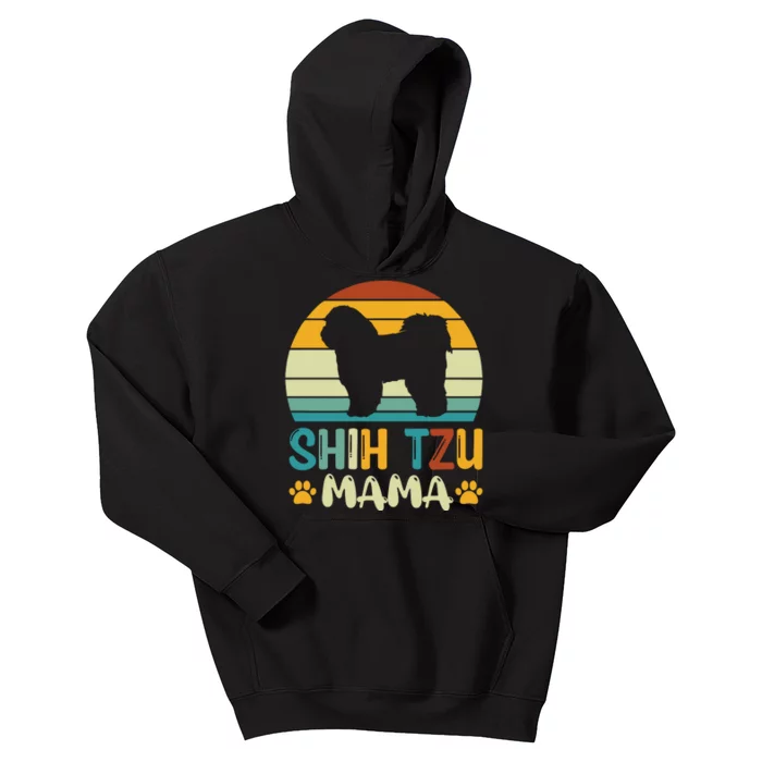 Shih Tzu Mama Kids Hoodie