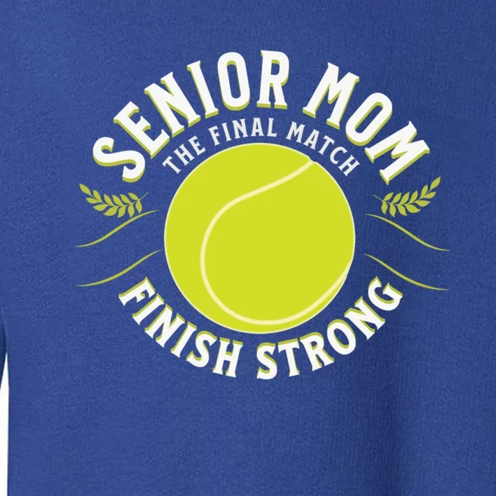 Senior Tennis Mom Cute Gift Toddler Sweatshirt