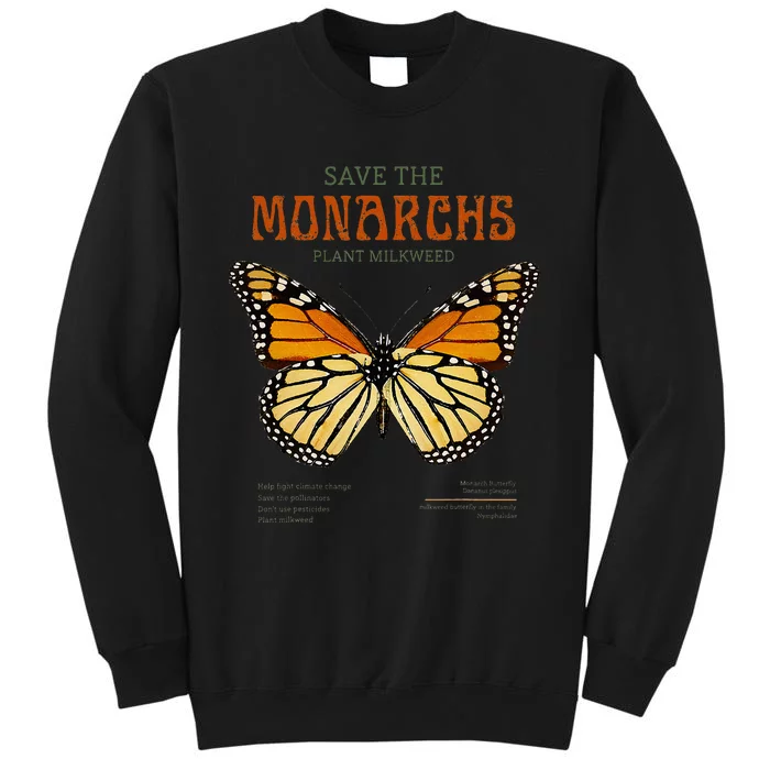 Save The Monarchs Plant More Milkweed Butterfly Danainae Sweatshirt