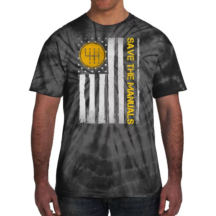 Save The Manuals 6 Speed Manual Transmission Three Pedals Tie-Dye T-Shirt