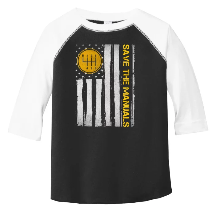 Save The Manuals 6 Speed Manual Transmission Three Pedals Toddler Fine Jersey T-Shirt