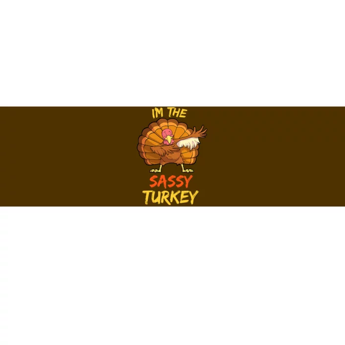 Sassy Turkey Matching Family Group Thanksgiving Gifts Bumper Sticker