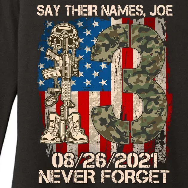 Say Their Names Joe 082621 Never Forget Womens CVC Long Sleeve Shirt