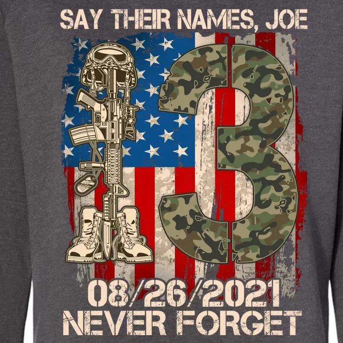 Say Their Names Joe 082621 Never Forget Womens California Wash Sweatshirt