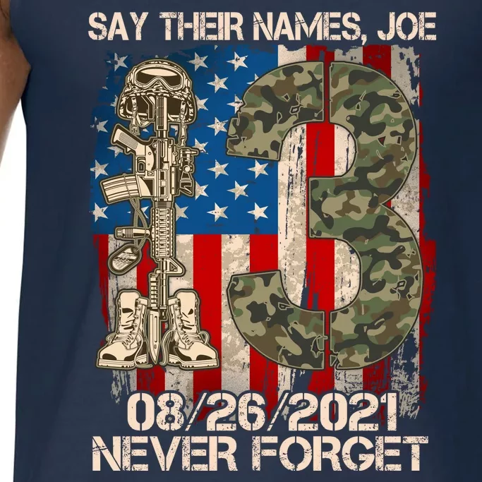 Say Their Names Joe 082621 Never Forget Comfort Colors® Tank Top