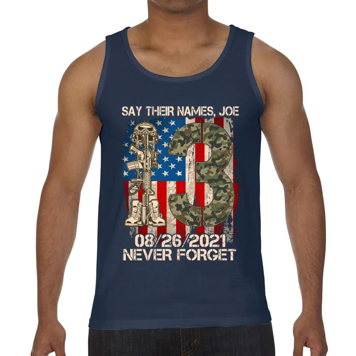 Say Their Names Joe 082621 Never Forget Comfort Colors® Tank Top