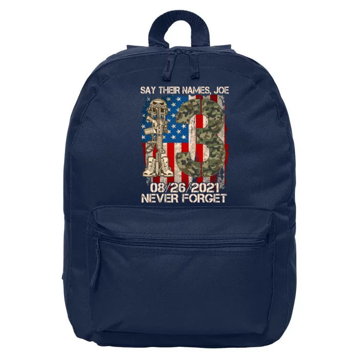 Say Their Names Joe 082621 Never Forget 16 in Basic Backpack