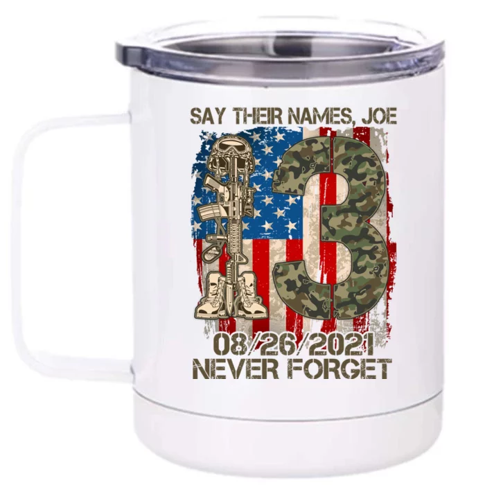 Say Their Names Joe 082621 Never Forget Front & Back 12oz Stainless Steel Tumbler Cup