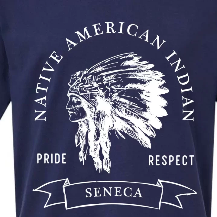 Seneca Tribe Native American Indian Pride Respect Darker Gift Sueded Cloud Jersey T-Shirt