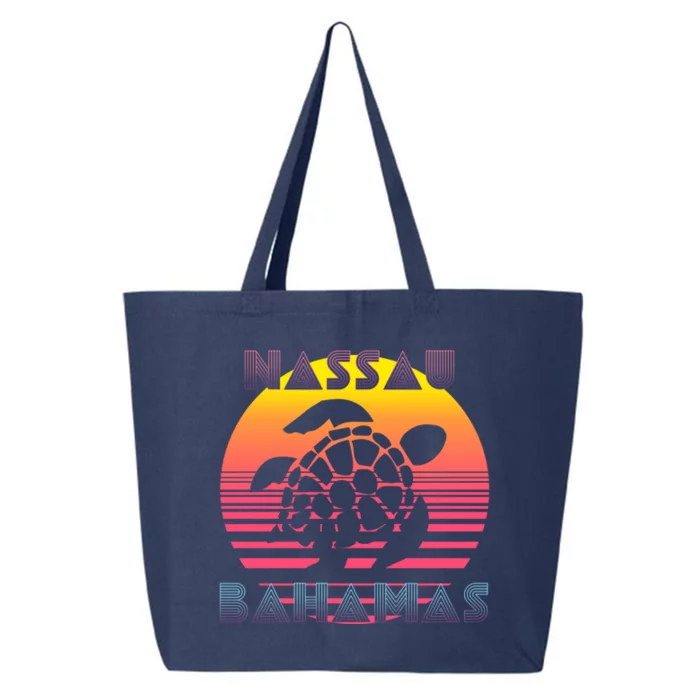 Sea Turtle Nassau Bahamas Beach Travel Souvenir Vacation Gift 25L Jumbo Tote