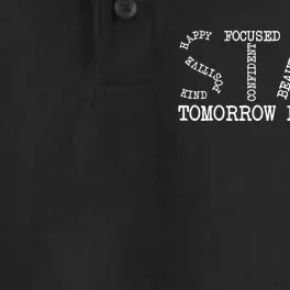 Stay Tomorrow Needs You Mental Health Awareness Anxiety Gift Dry Zone Grid Performance Polo