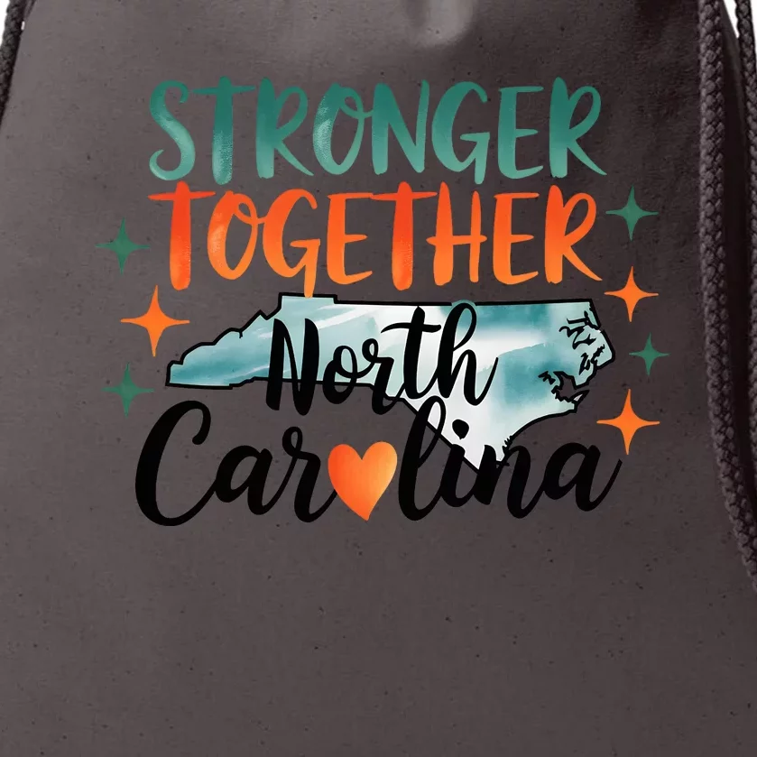 Stronger Together North Carolina Strong Supporter Drawstring Bag