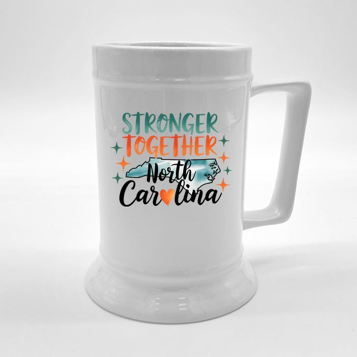 Stronger Together North Carolina Strong Supporter Front & Back Beer Stein